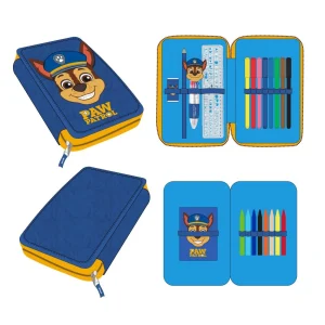 PLUMIER CON ACCESORIOS 2 COMPARTIMENTOS PAW PATROL