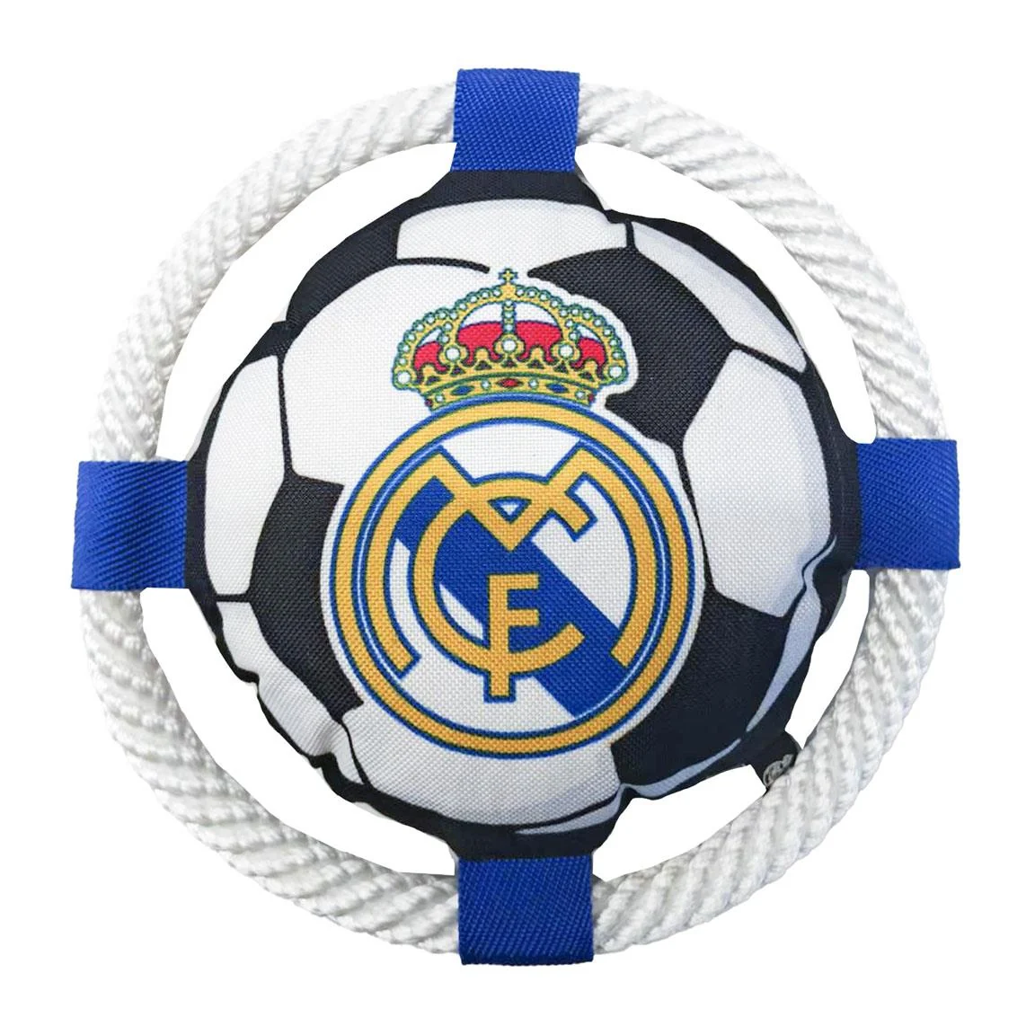 FRISBEE PARA PERRO CUERDA REAL MADRID - Imagen 2
