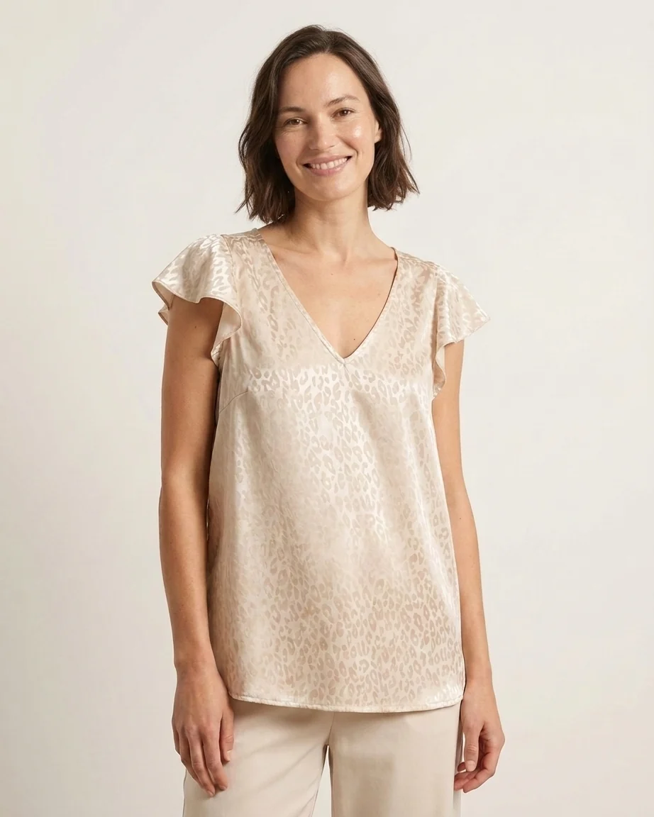 Blusa Caprari Champagne - Imagen 3