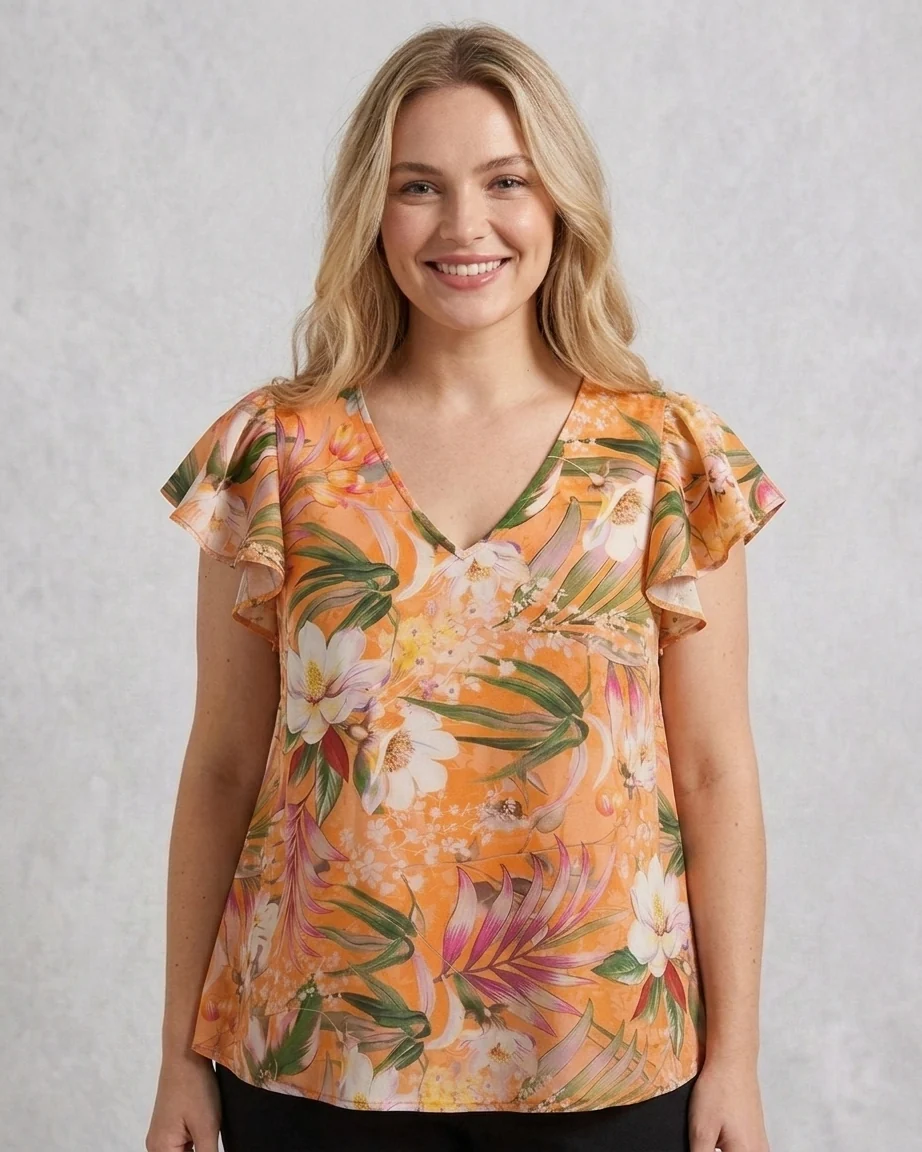 Blusa Caprari Tropical - Imagen 3