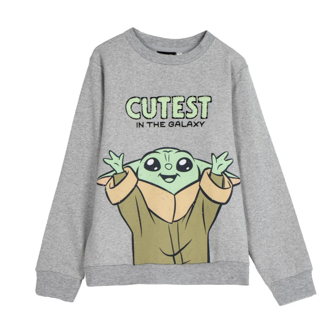 SUDADERA COTTON BRUSHED THE MANDALORIAN GROGU - Imagen 2