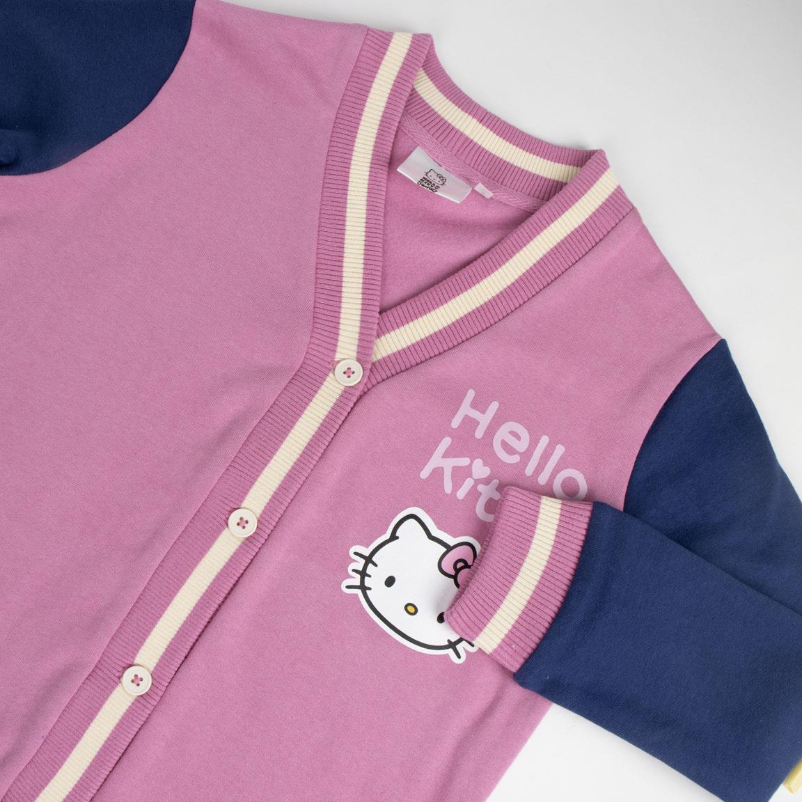 CHAQUETA COTTON BRUSHED BASEBALL HELLO KITTY - Imagen 4