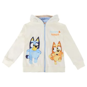 SUDADERA CON CAPUCHA COTTON BRUSHED CREMALLERA BLUEY