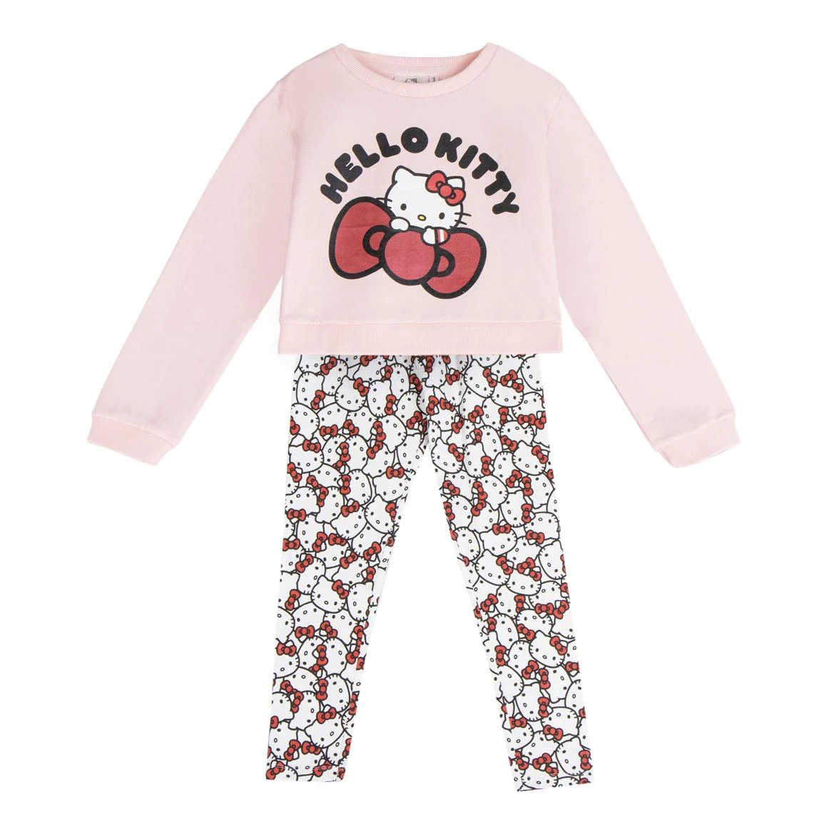 CONJUNTO 2 PIEZAS COTTON BRUSHED LEGGIN HELLO KITTY