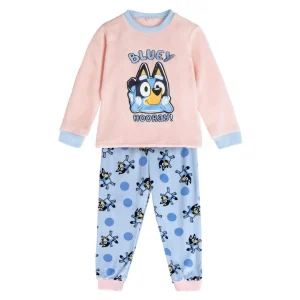 PIJAMA LARGO CORAL FLEECE APLICACIONES BLUEY