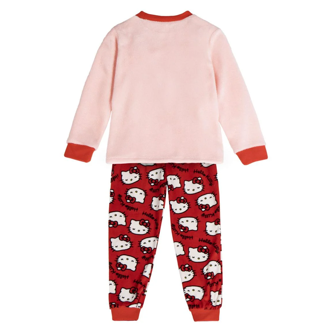 PIJAMA LARGO CORAL FLEECE APLICACIONES HELLO KITTY - Imagen 3