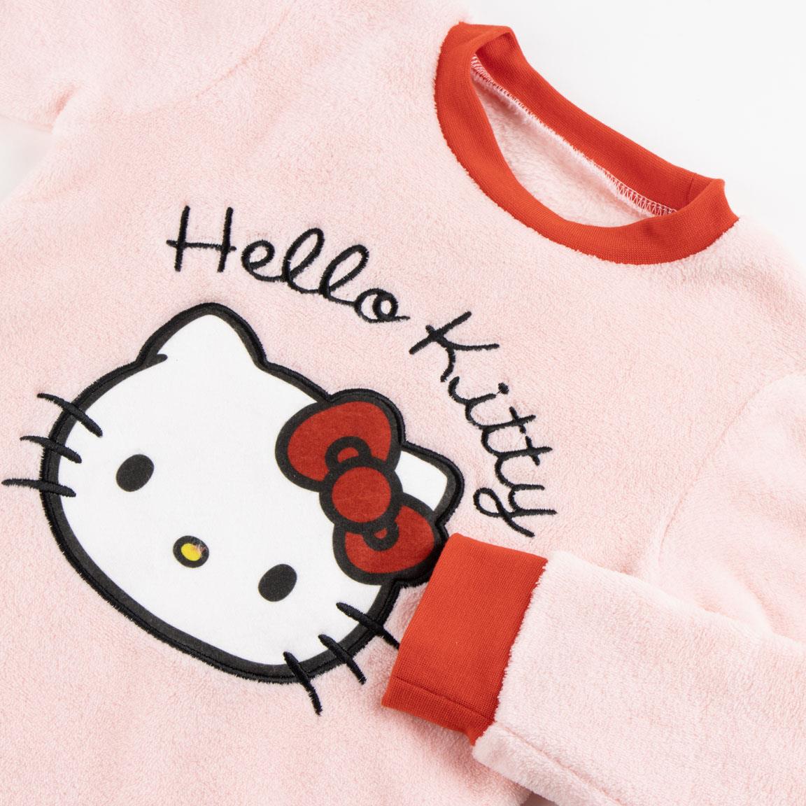 PIJAMA LARGO CORAL FLEECE APLICACIONES HELLO KITTY - Imagen 4