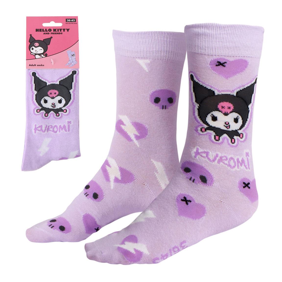 CALCETINES HELLO KITTY KUROMI - Imagen 2
