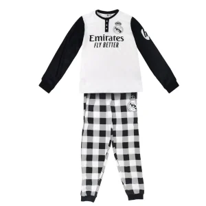 PIJAMA LARGO SINGLE JERSEY REAL MADRID