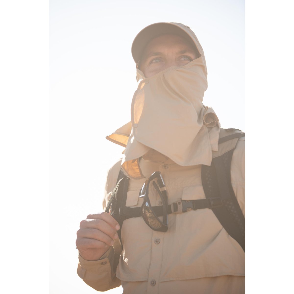Camisa Anti-UV manga larga trekking en el desierto Forclaz - Imagen 8