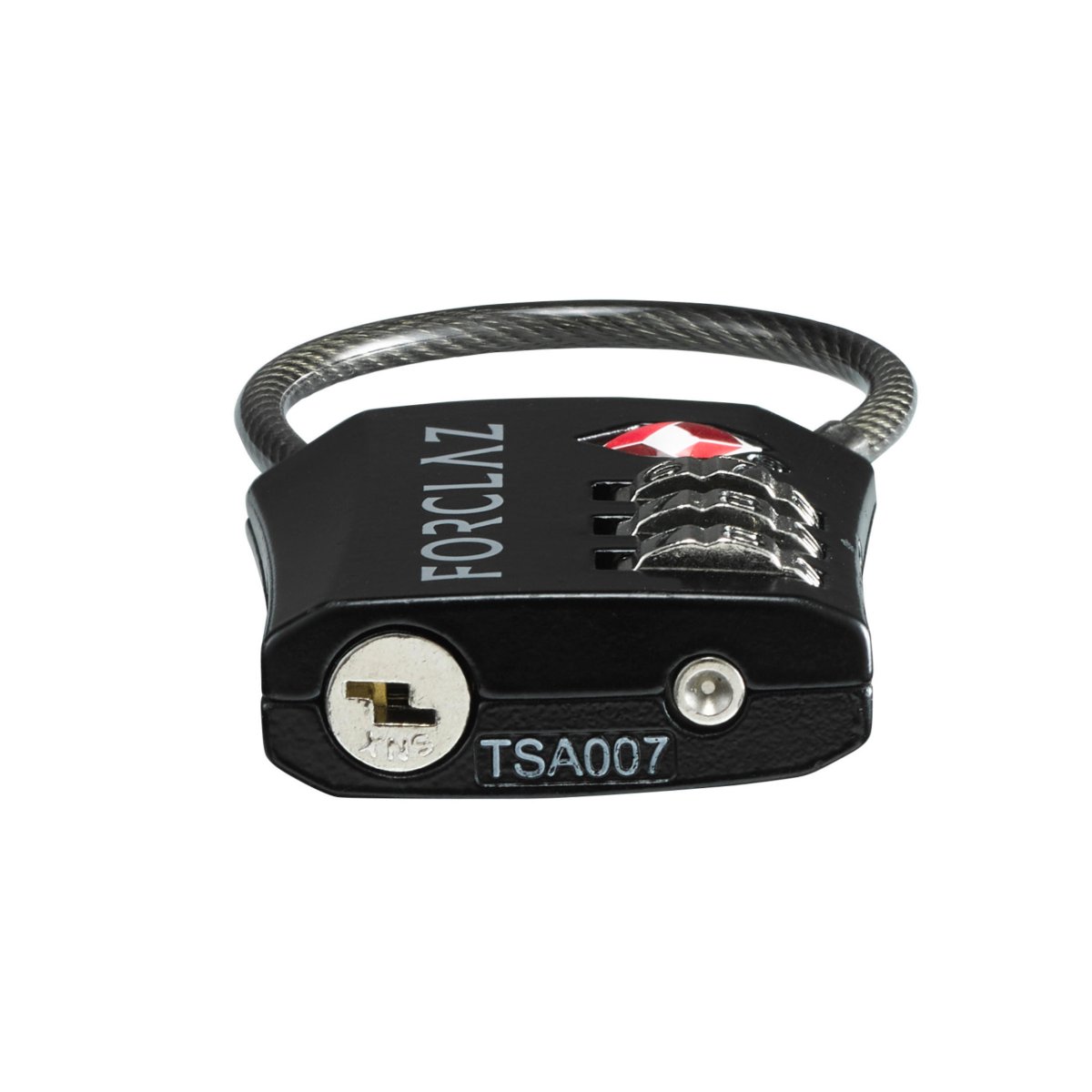 Candado con cable y código Forclaz TRAVEL TSA - Imagen 4