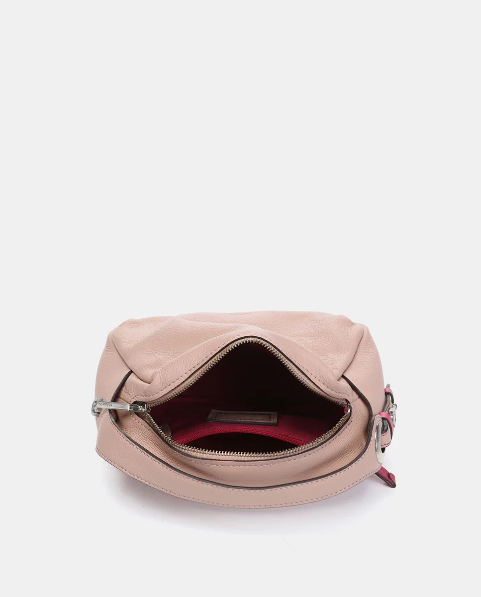 Bolso de mano en piel rosa - Imagen 6