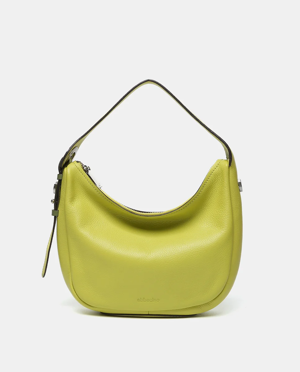 Bolso de hombro pequeño en piel verde - Imagen 2