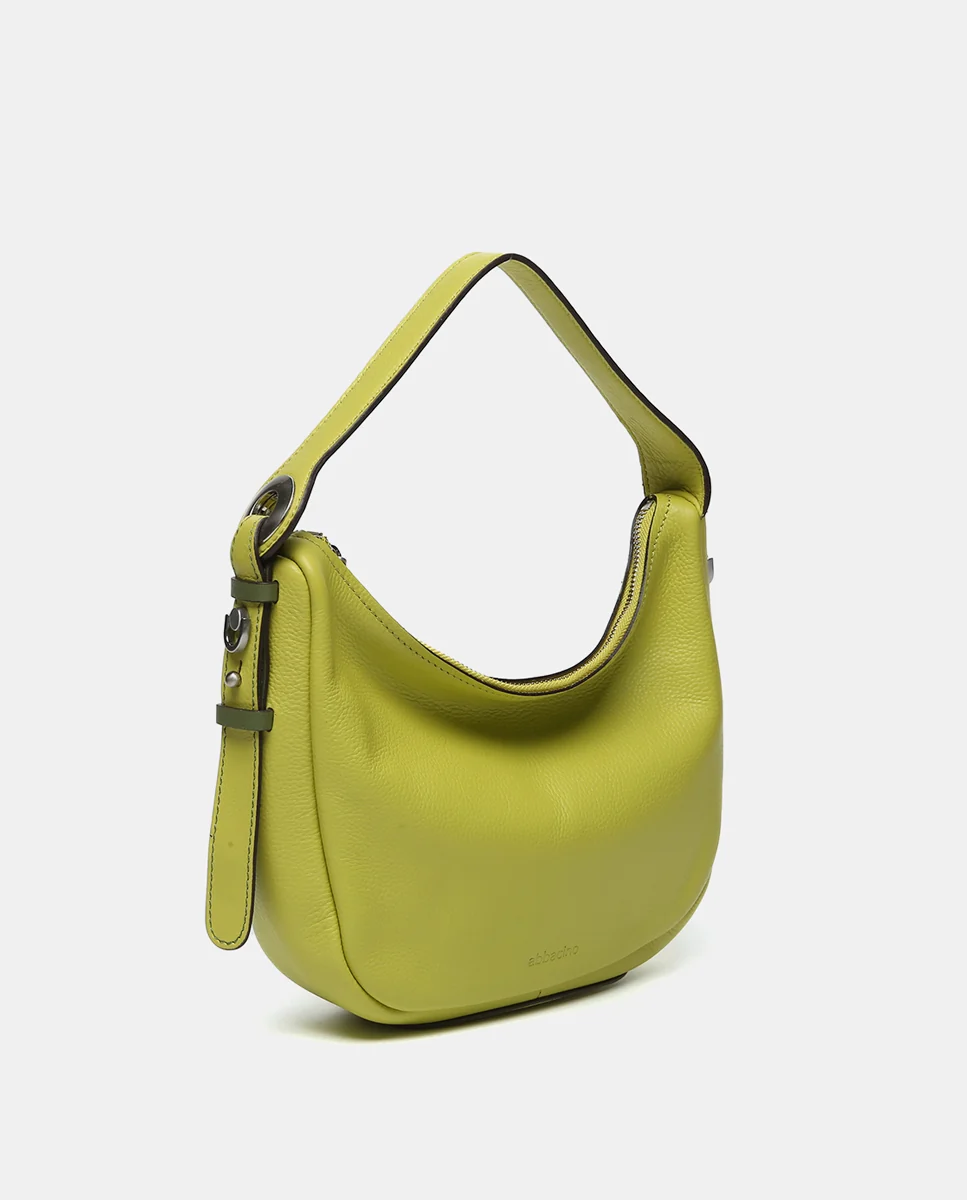 Bolso de hombro pequeño en piel verde - Imagen 4