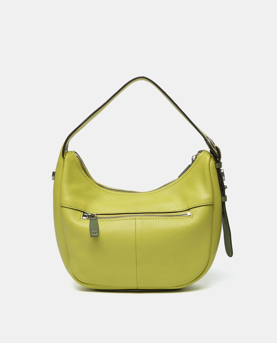Bolso de hombro pequeño en piel verde - Imagen 5