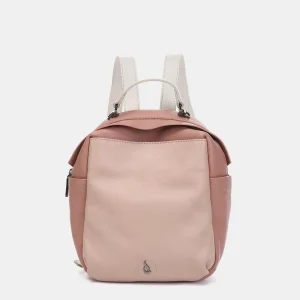 Mochila en piel rosa