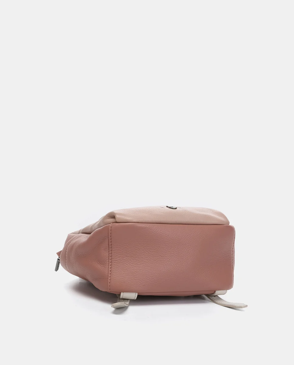 Mochila en piel rosa - Imagen 6