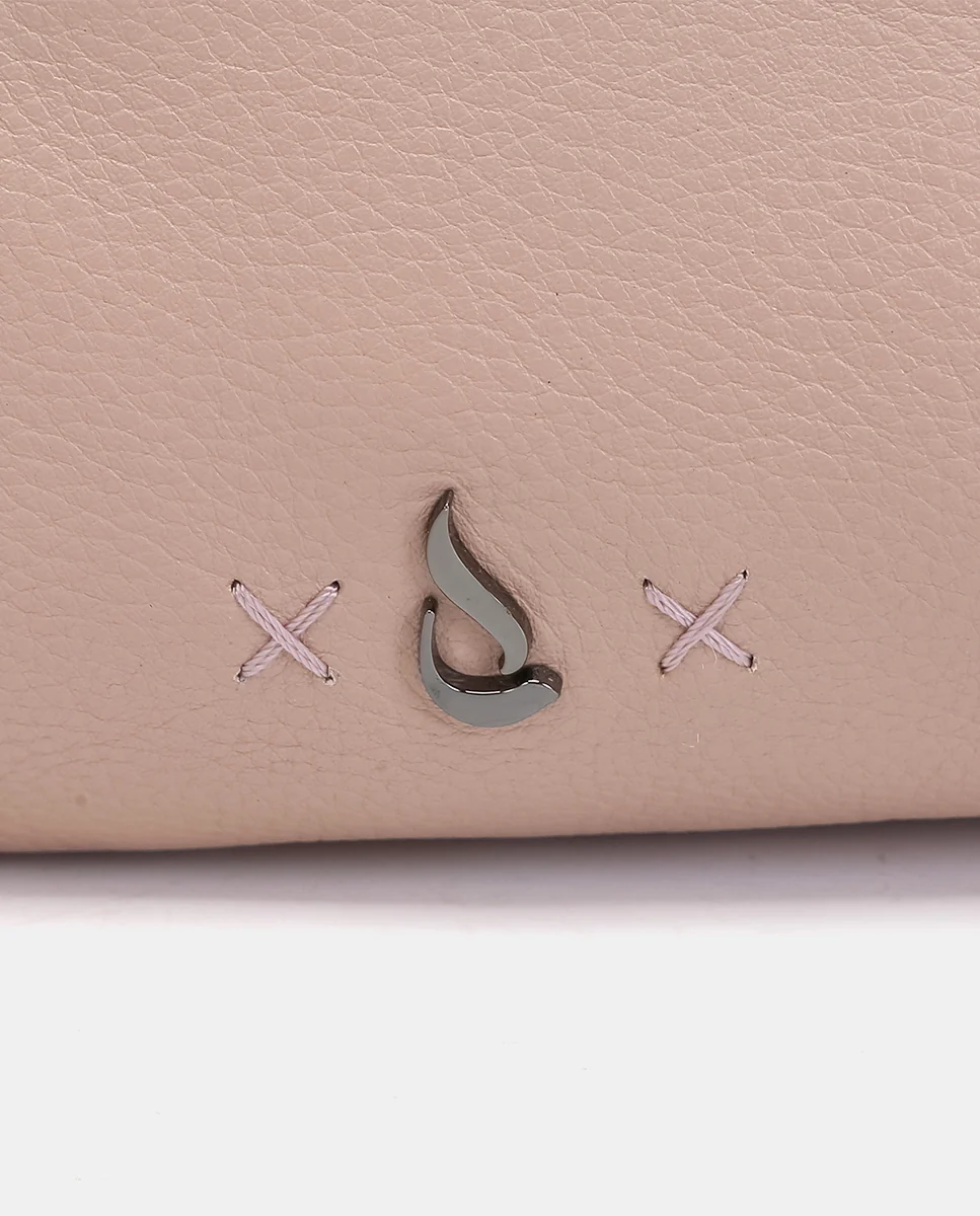 Mochila en piel rosa - Imagen 8