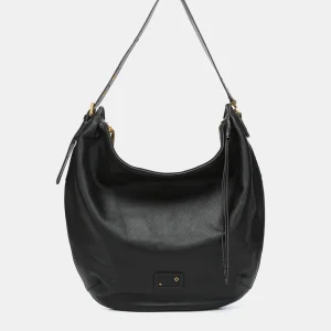 Bolso de hombro en piel negra