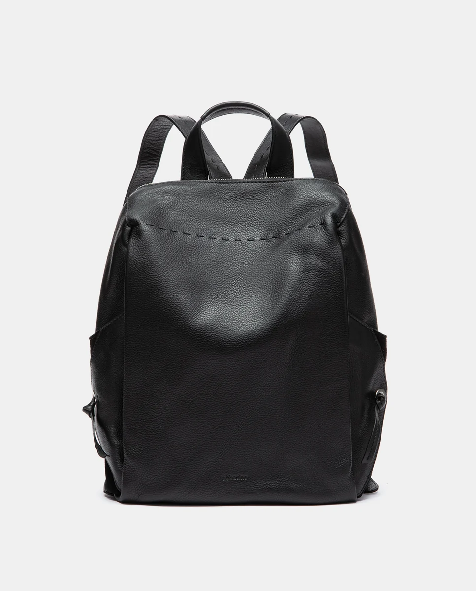 Mochila en piel negro