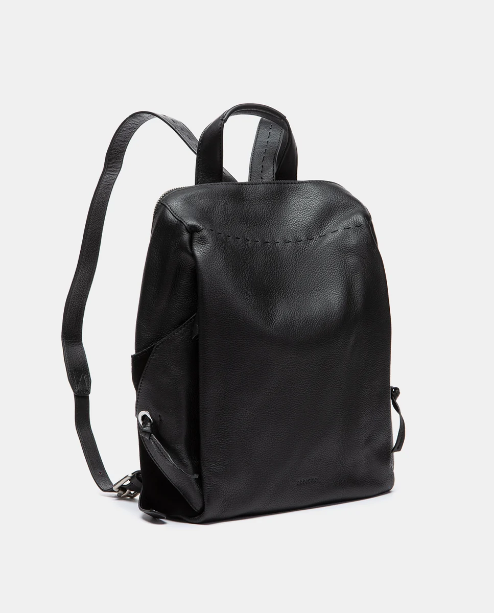 Mochila en piel negro - Imagen 3
