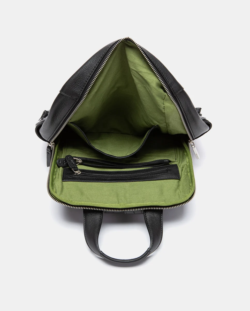 Mochila en piel negro - Imagen 4