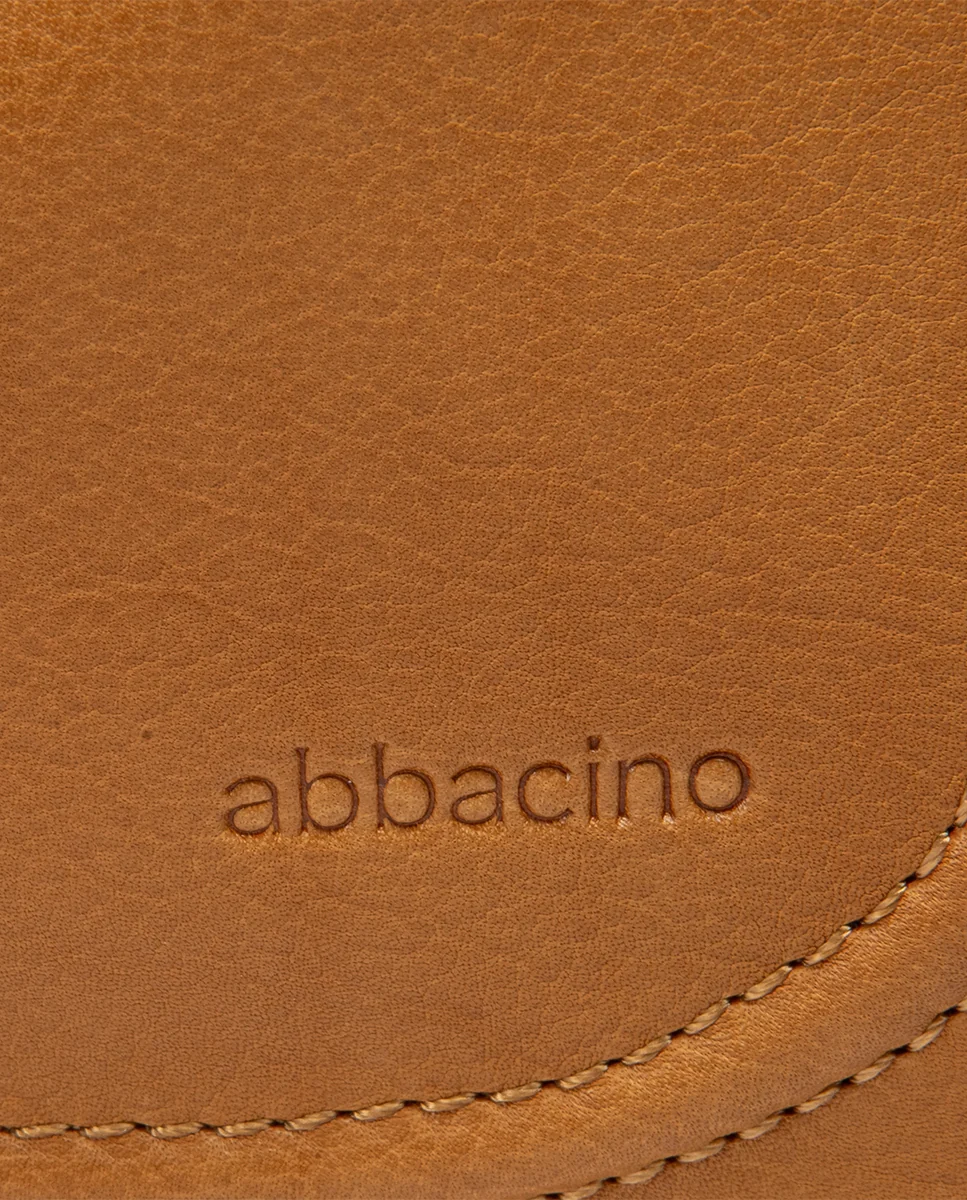 Bolso de hombro en piel cognac - Imagen 7