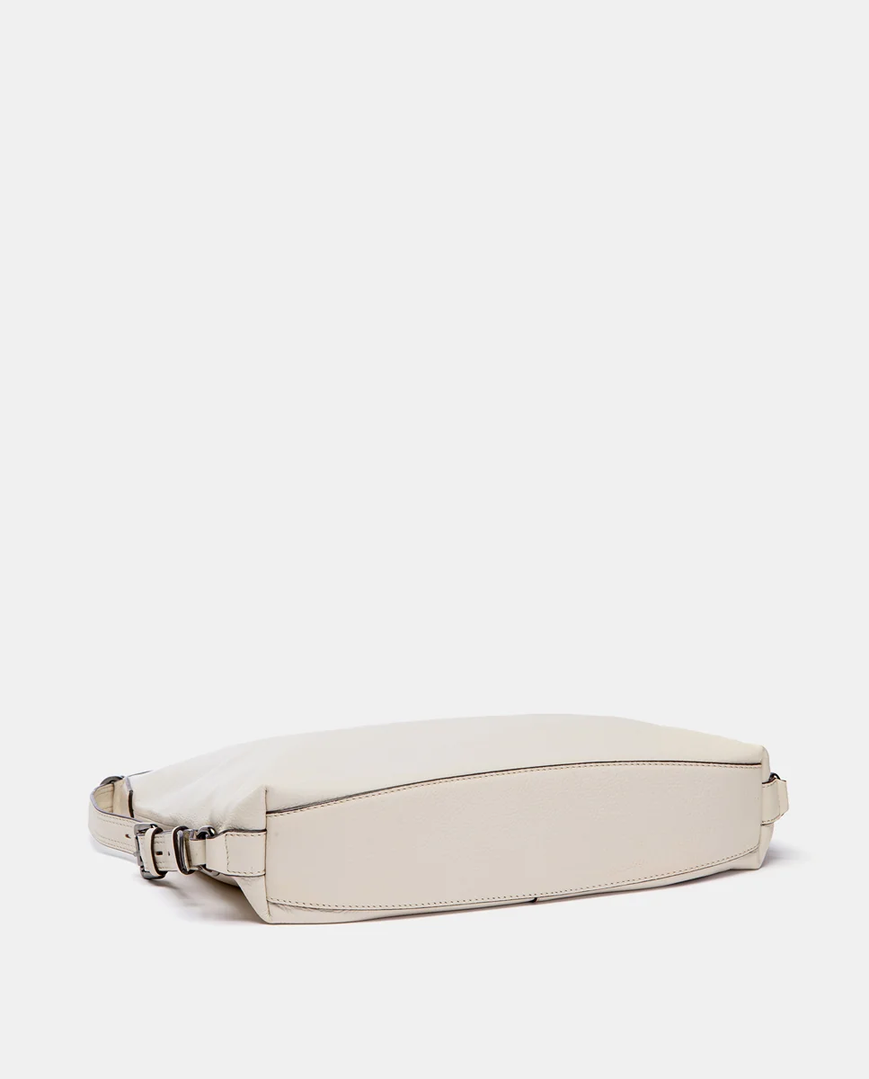 Bolso multifuncional en piel beige - Imagen 6