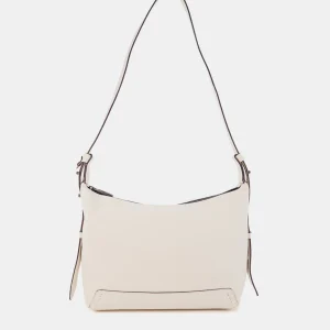 Bandolera en piel beige