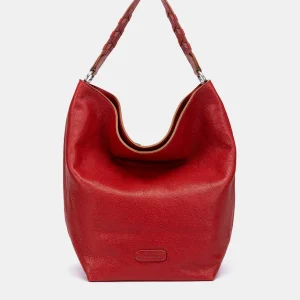 Bolso de hombro en piel rojo