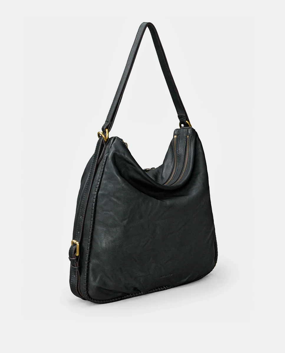 Bolso multifuncional en piel negro - Imagen 3
