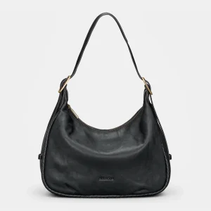 Bolso de hombro en piel negro