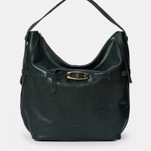 Bolso de hombro en piel negro