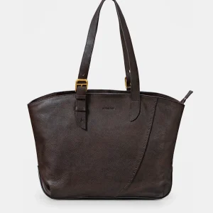 Shopper en piel marrón