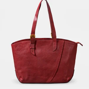 Shopper en piel rojo