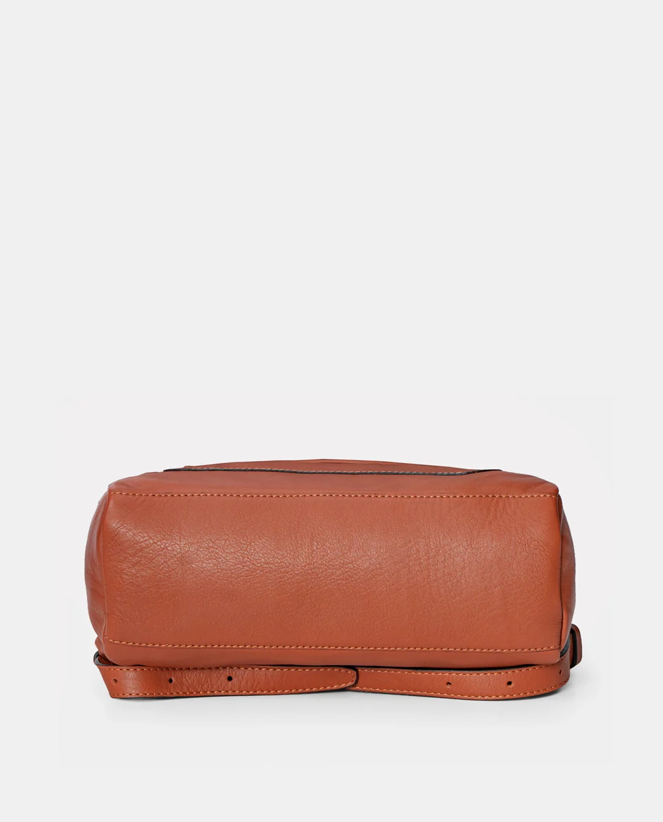 Mochila en piel cognac - Imagen 4