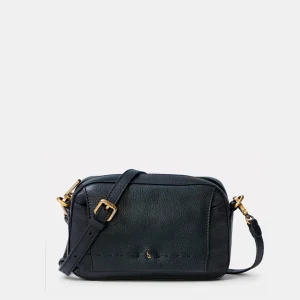 Bandolera pequeña en piel negra