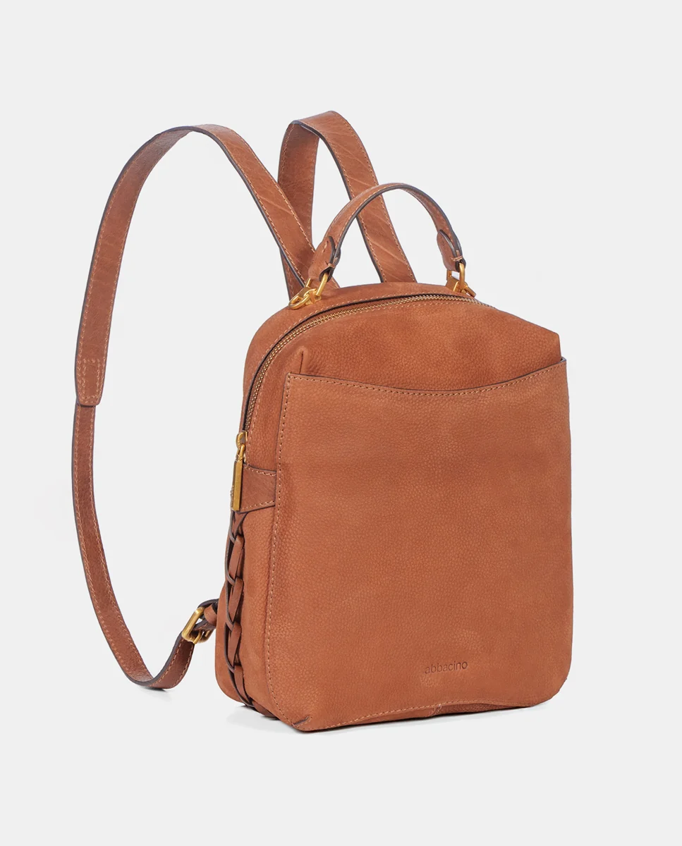 Mochila en nobuck cognac - Imagen 4