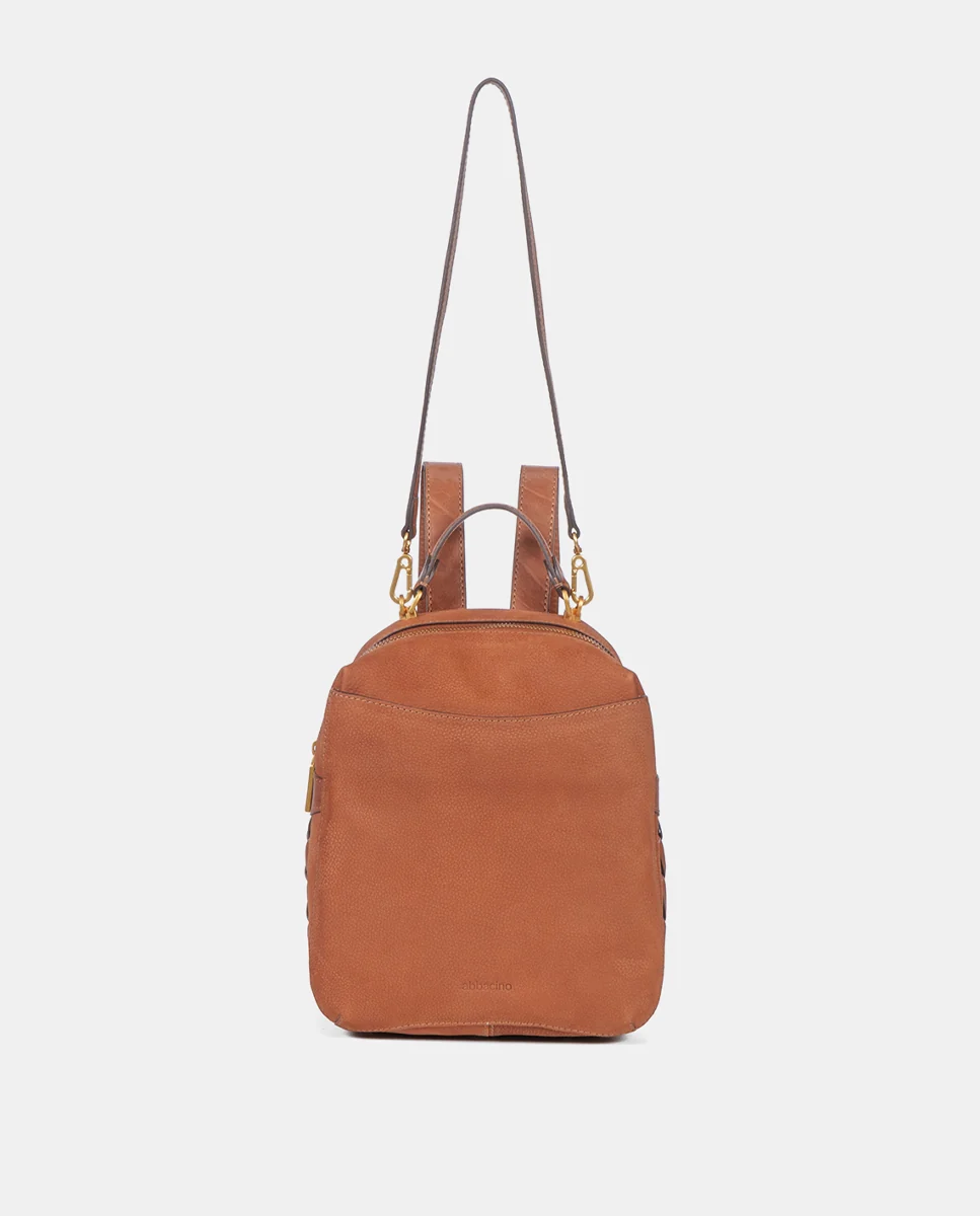 Mochila en nobuck cognac - Imagen 6