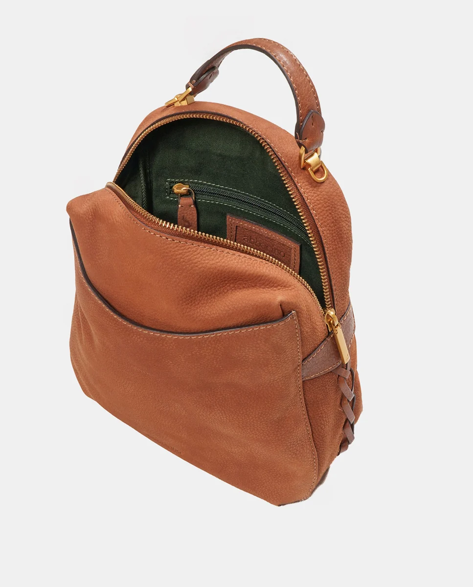 Mochila en nobuck cognac - Imagen 7