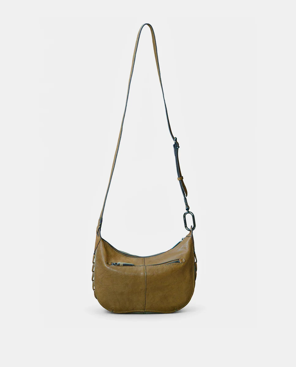 Bandolera en nobuck verde - Imagen 7