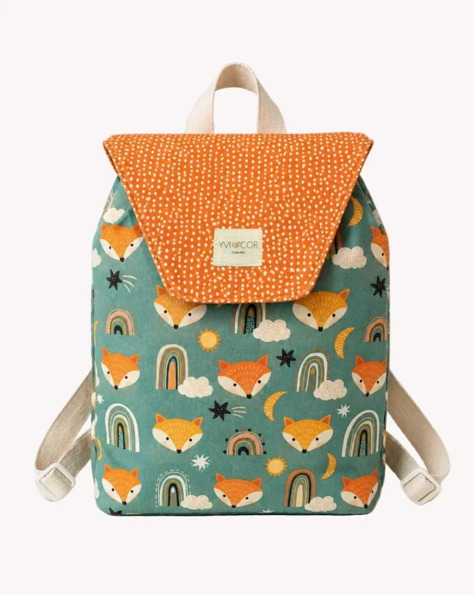 Mochila Petit Guardería Zorrito Arcoíris - Imagen 2