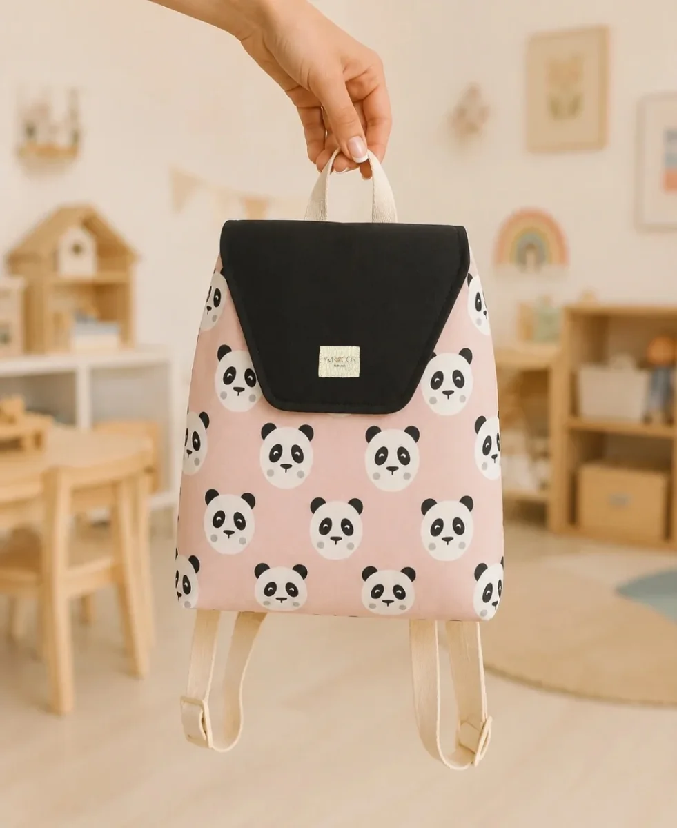 Mochila Petit Guardería Panda Rosa - Imagen 5