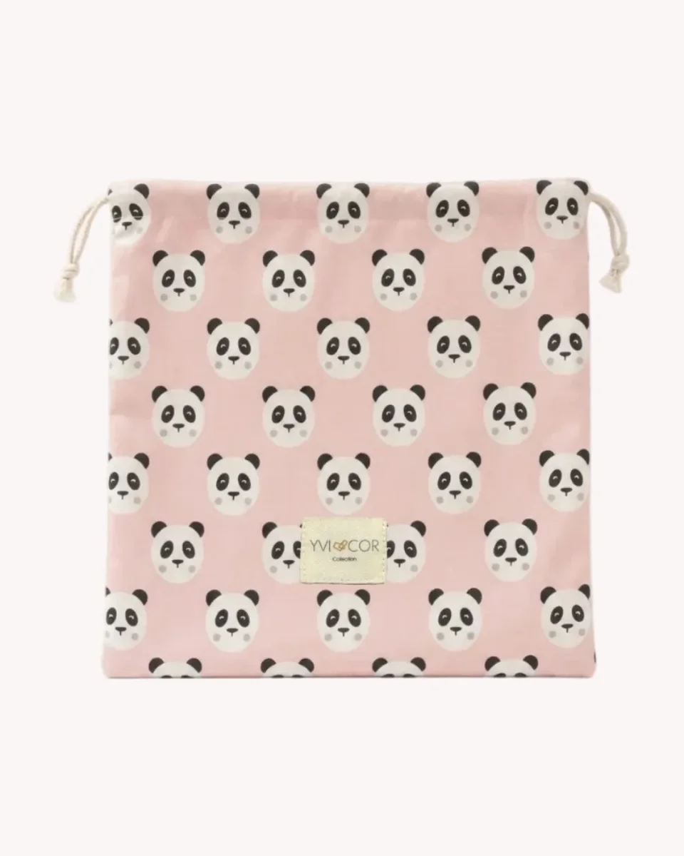 Bolsa de Muda Impermeable Panda Rosa