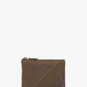 Monedero de hombre de piel en verde