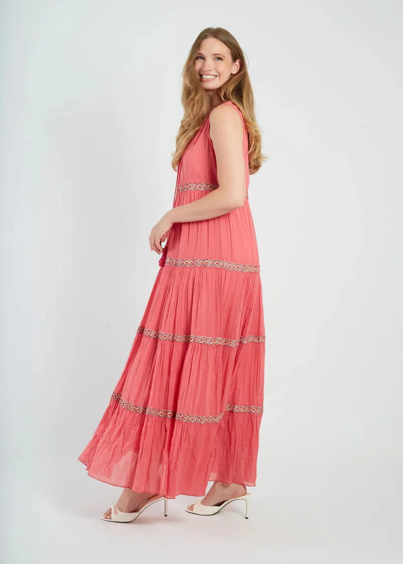 Vestido largo bordado Greta - Imagen 5