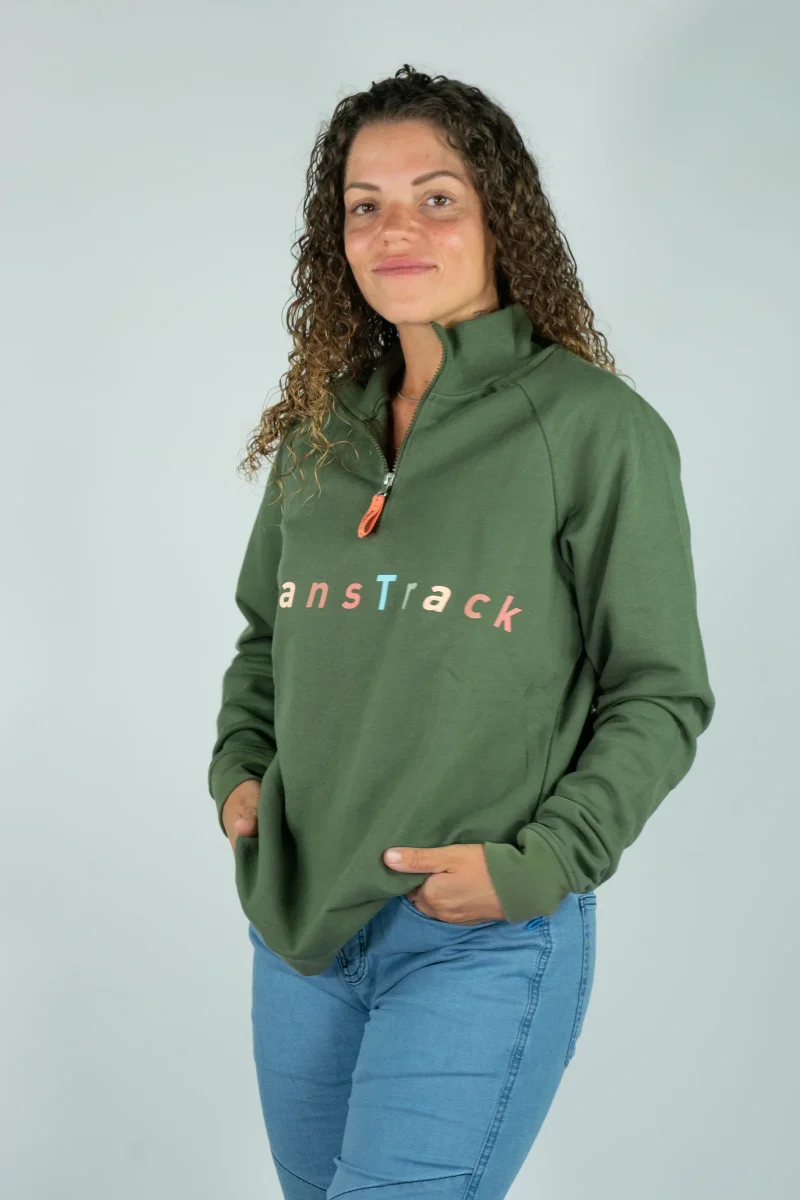 Sudadera Algodón Orgánico Twilight Khaki Mujer - Imagen 2