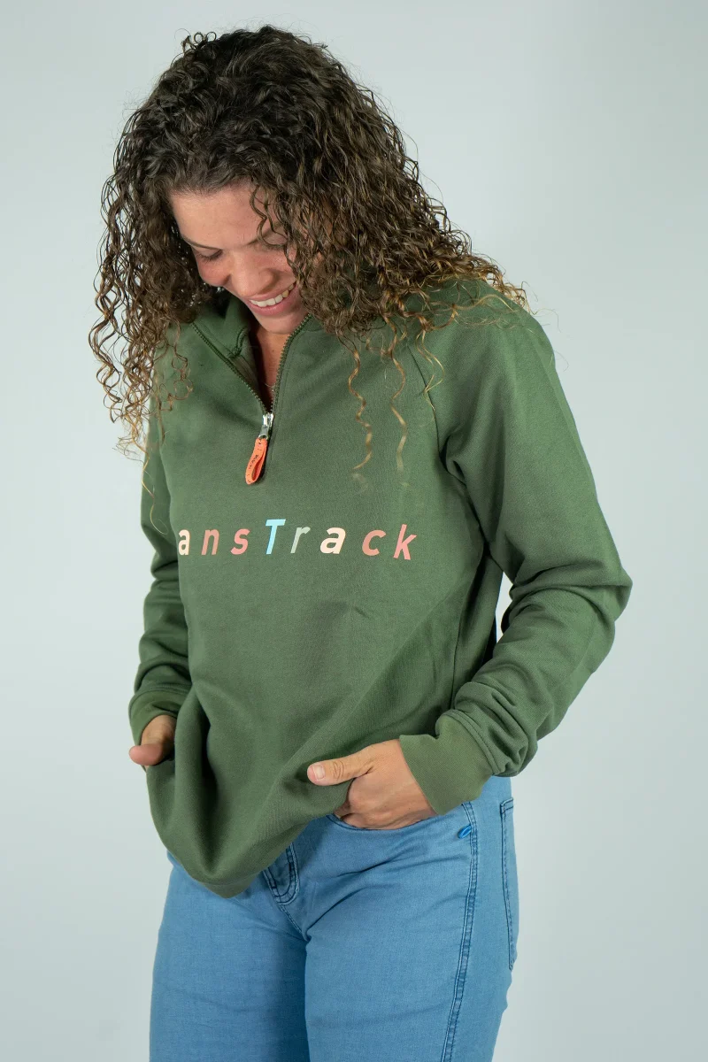 Sudadera Algodón Orgánico Twilight Khaki Mujer - Imagen 5
