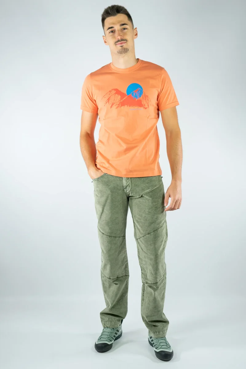 Camiseta Algodón Orgánico Sunset Salmon - Imagen 5