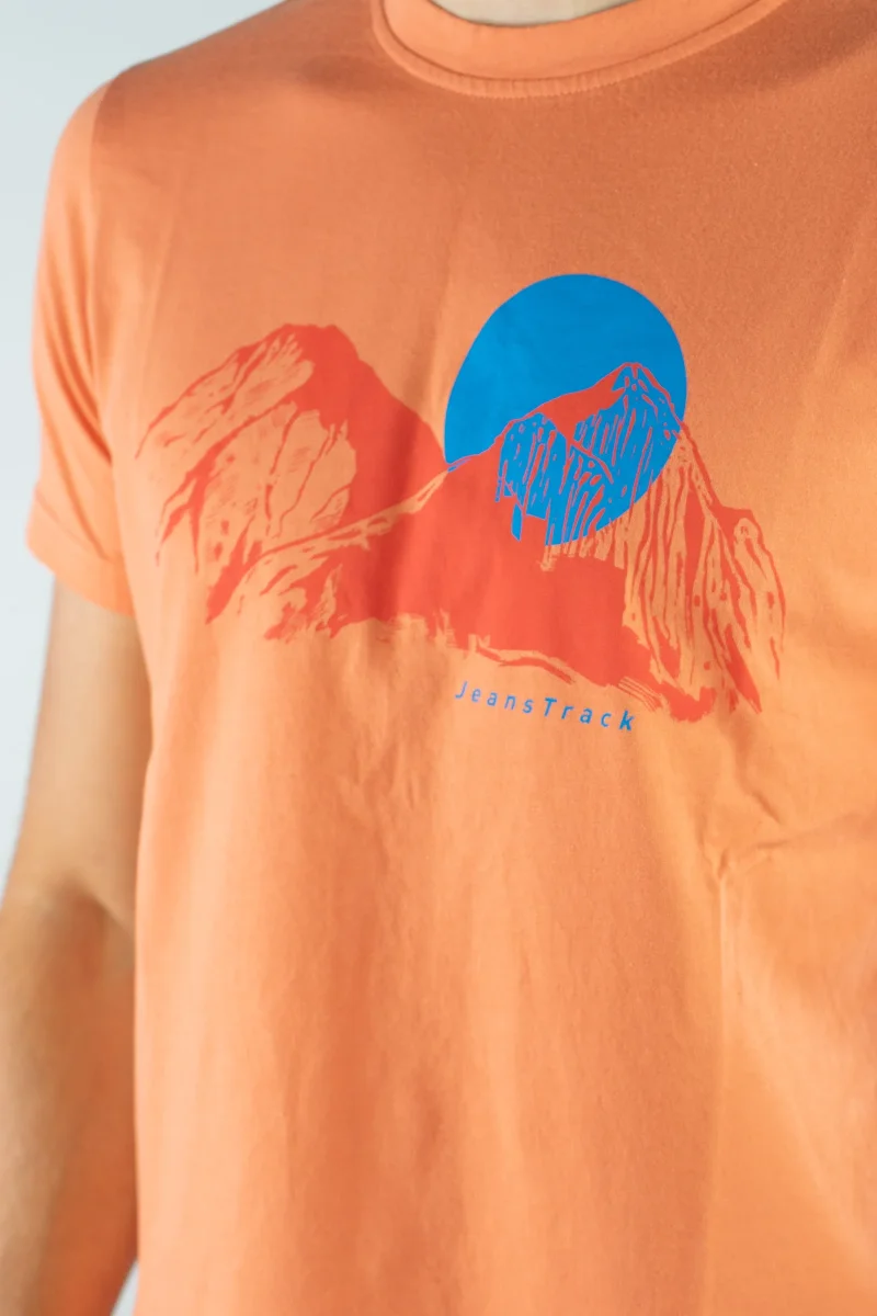 Camiseta Algodón Orgánico Sunset Salmon - Imagen 6